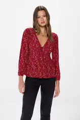 Plissierte Bluse mit Ausschnitt für 17,99€ in Springfield