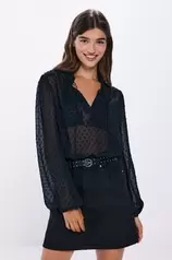 Romantische Plumetis Bluse für 19,99€ in Springfield