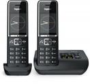 Gigaset Comfort 550A duo Schnurlostelefon mit Anrufbeantworter schwarz/chrom für 77€ in Euronics