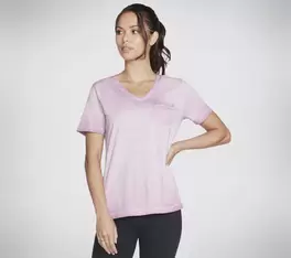 Diamond Wash Hatha V-Neck Pocket Tee für 24,99€ in Skechers