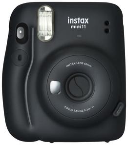 FUJIFILM instax mini 11 Sofortbildkamera, Charcoal-Gray inkl. Batterien + Trageschlaufe + 2 Shutter Button (automatischer Belichtung und anpassbarer Linse) für 81,99€ in Expert