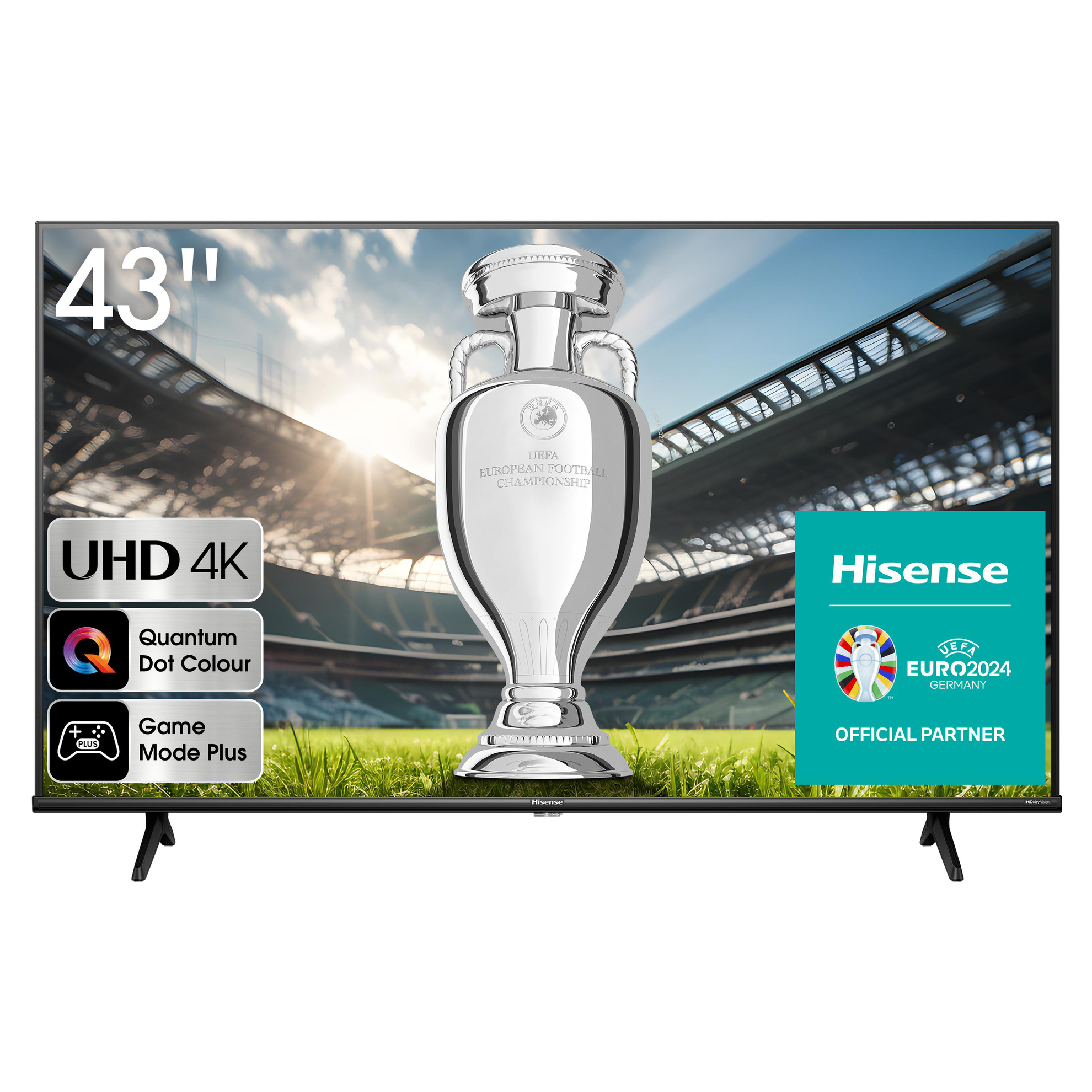 HISENSE 43A6K LED TV (Flat, 43 Zoll / 108 cm, UHD 4K, SMART TV, VIDAA U6) für 299€ in Saturn