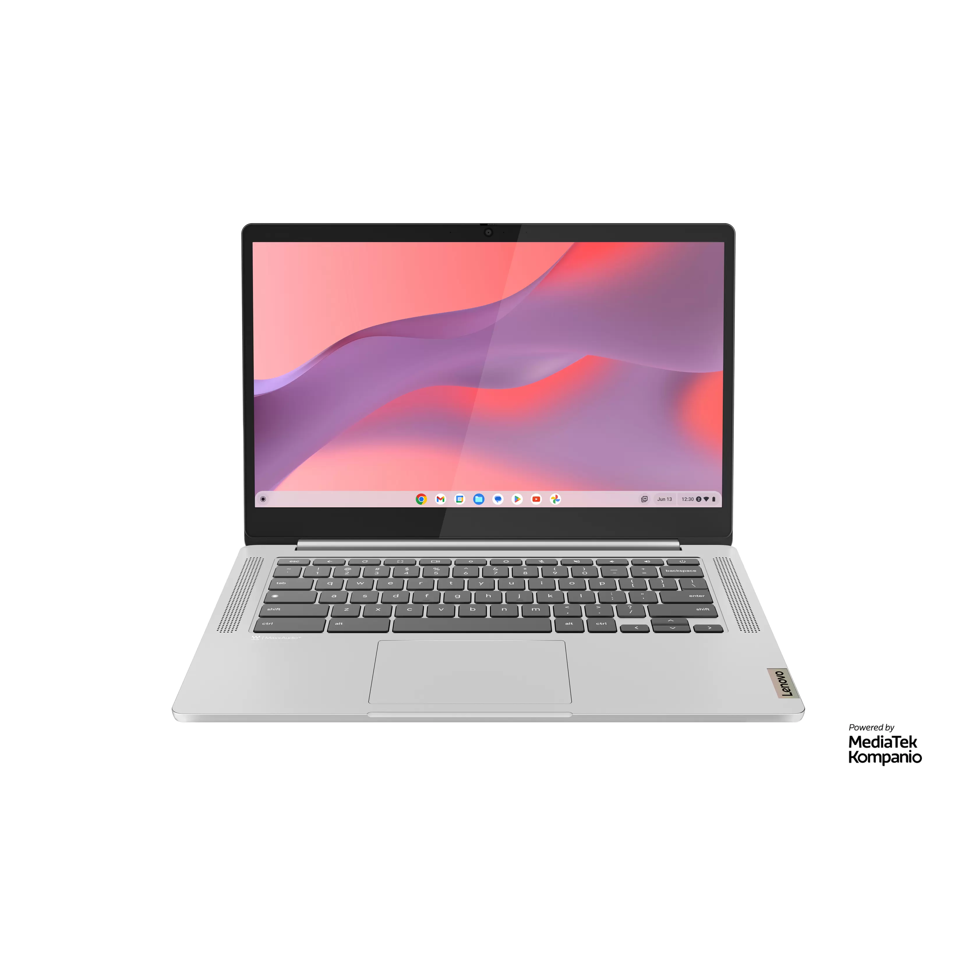 LENOVO IdeaPad Slim 3, Chromebook, mit 14 Zoll Display, MediaTek Kompanio,520 Prozessor, 4 GB RAM, 64 GB eMMC, ARM Mali-G52, Cloud Grey, Google Chrome OS für 299€ in Saturn