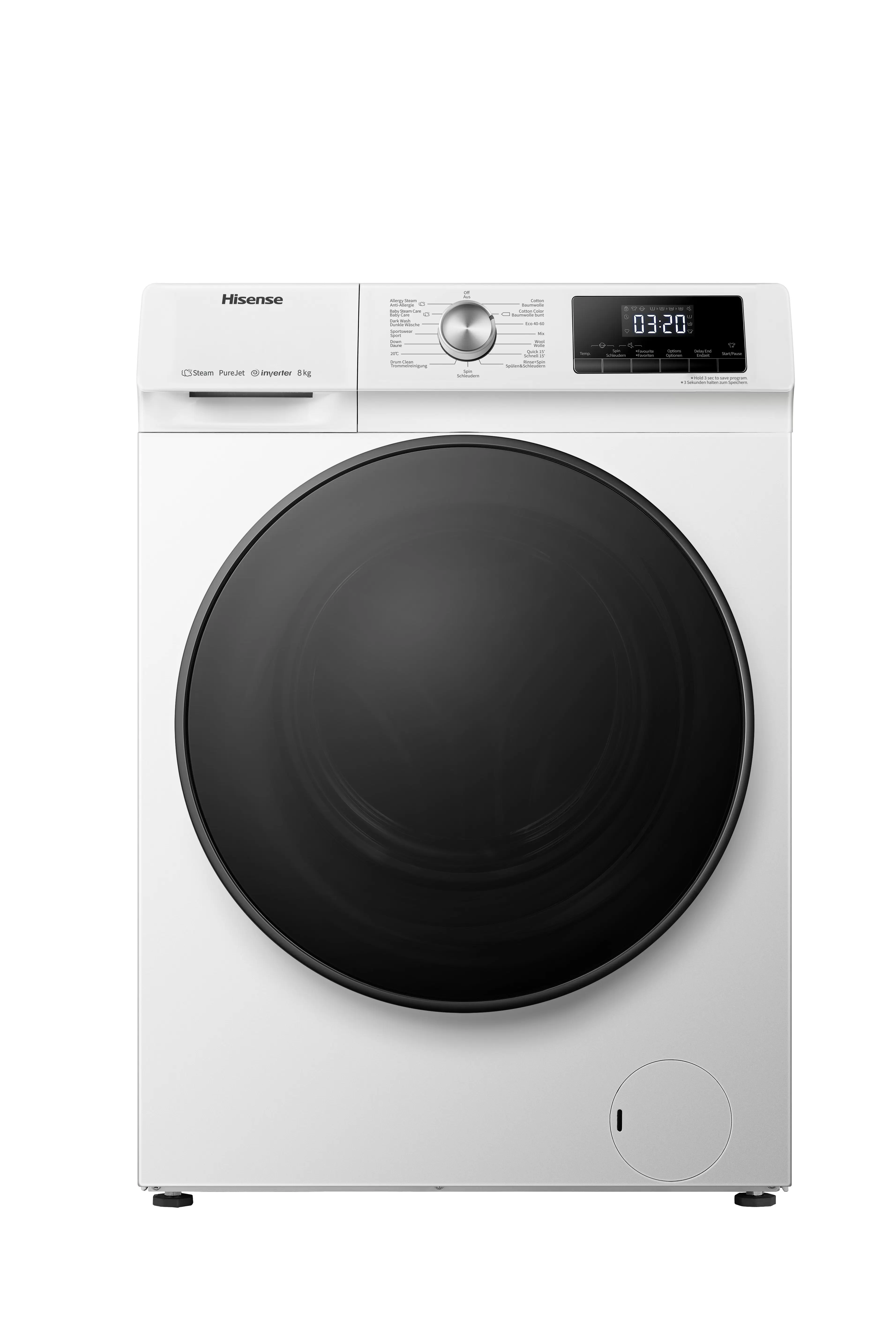 HISENSE WFQA8014EVJM Waschmaschine (8 kg, 1400 U/Min., A) für 399,99€ in Saturn