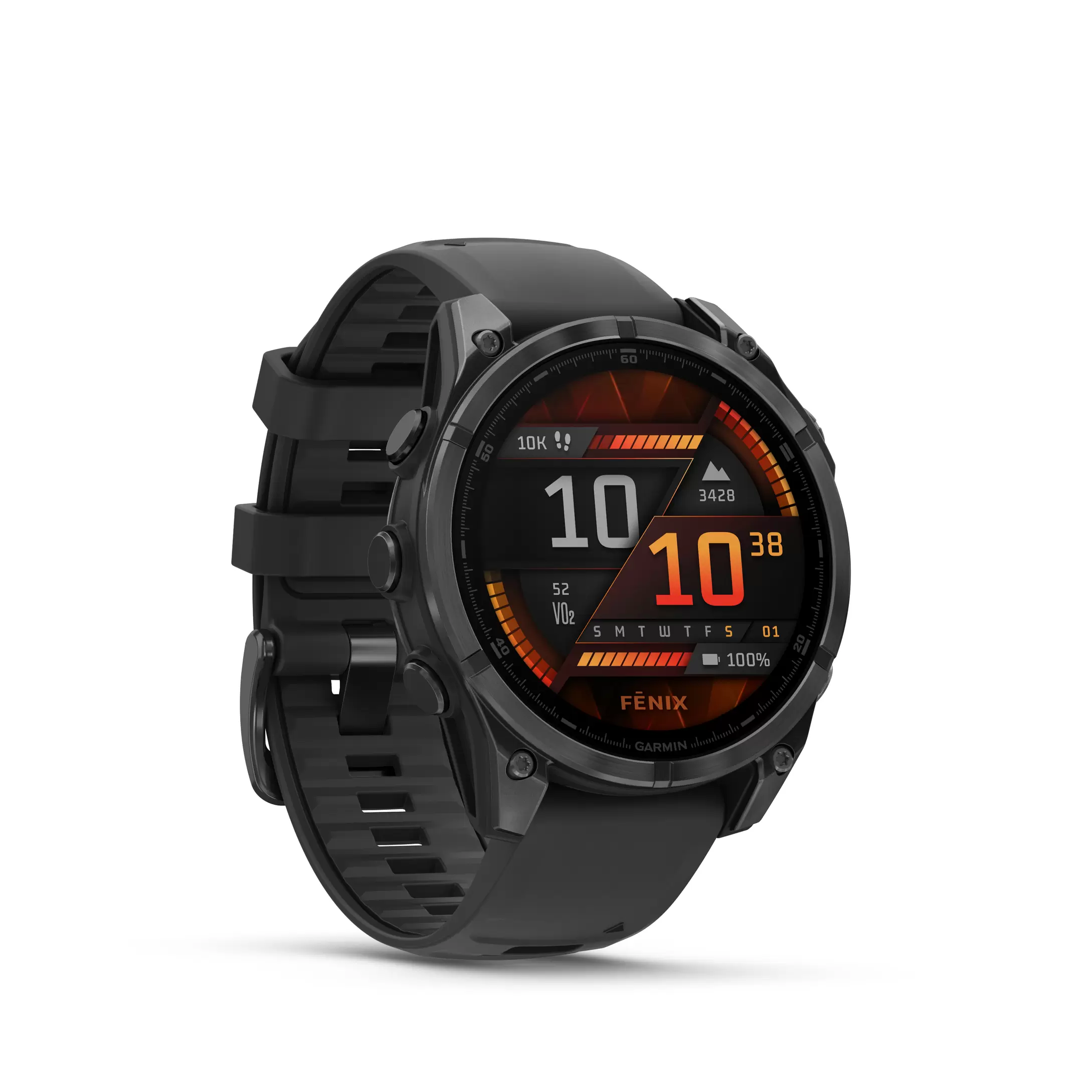 GARMIN fenix® 8 - 47 mm AMOLED Smartwatch Edelstahl Silikon, 22 mm, Schwarz für 999,99€ in Saturn