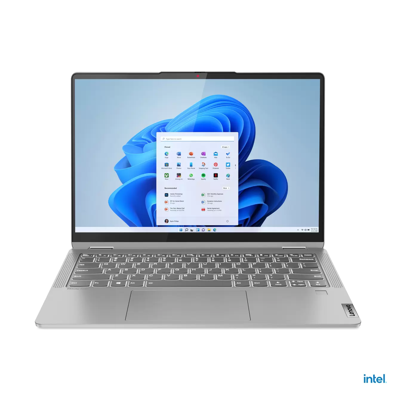 LENOVO IdeaPad Flex 5i, Convertible, mit 14 Zoll Display, Intel® Core™ i3 i3-1215U Prozessor, 8 GB RAM, 256 GB SSD, Intel® UHD Graphics, Cloud Grey, Windows 11 Home S-Modus (64 Bit) für 499€ in Saturn