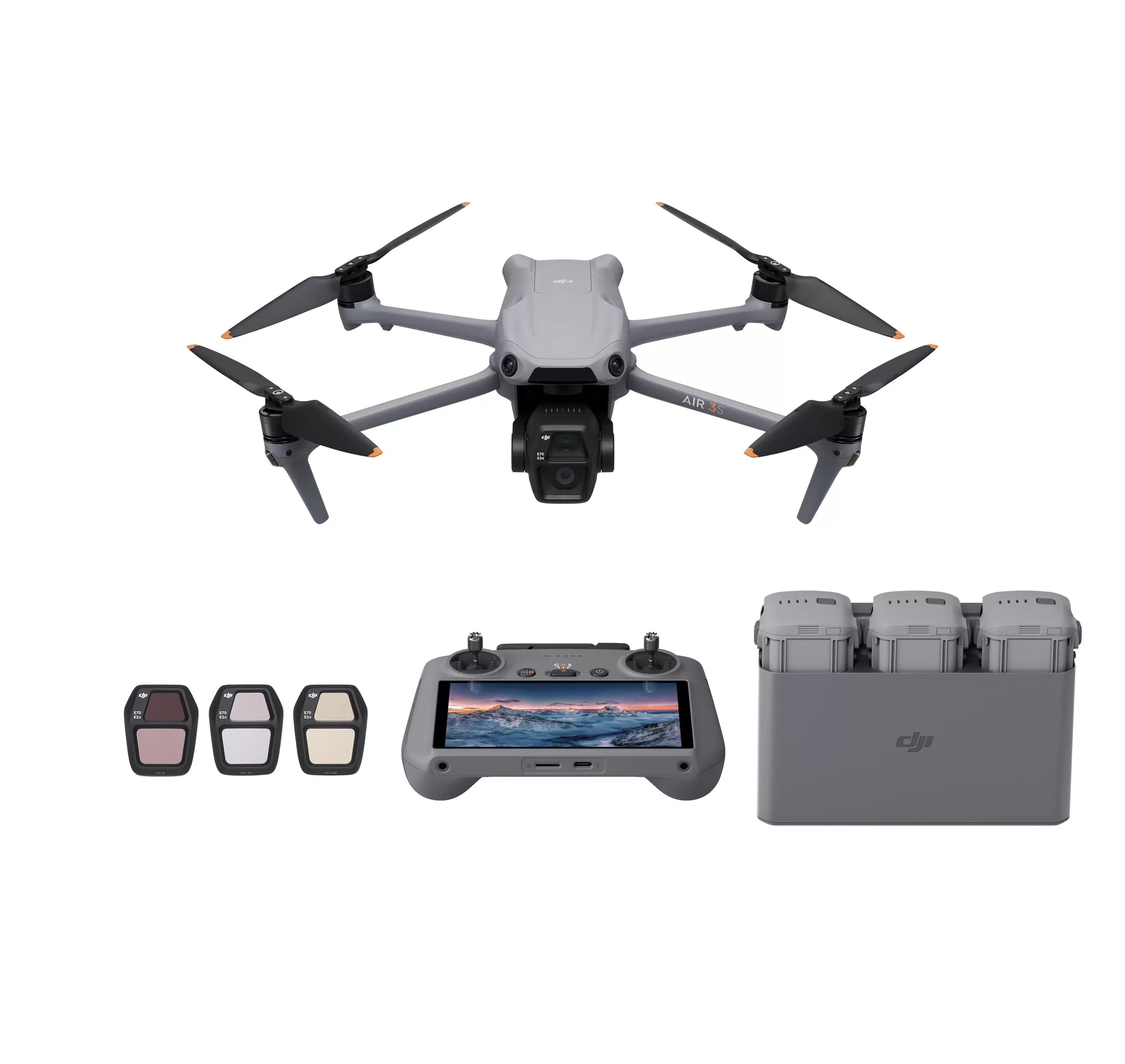 DJI Air 3S Fly More Combo (DJI RC 2) Mini-Kameradrohne, Grau für 1599€ in Saturn