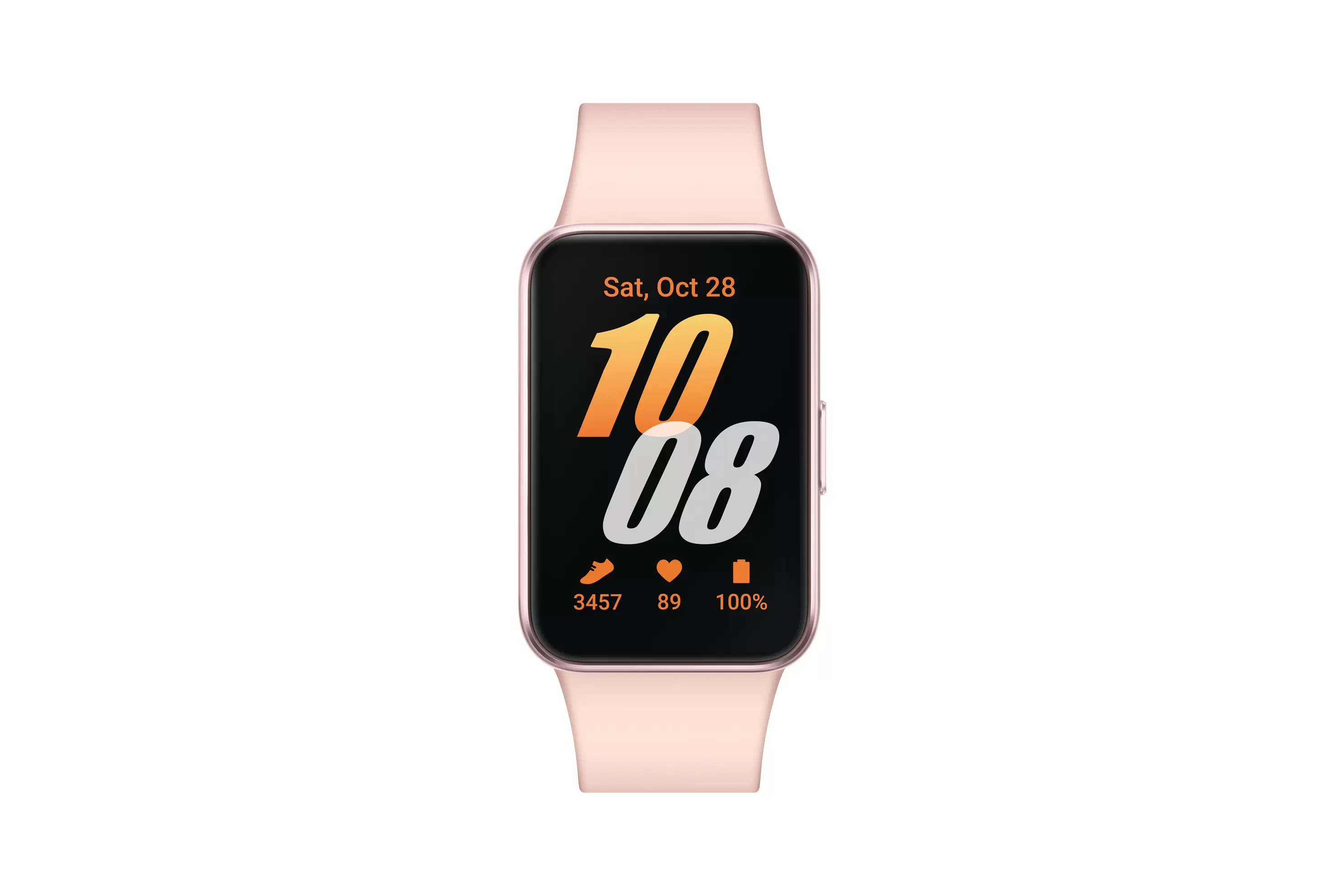 SAMSUNG Galaxy Fit3 Fitness Tracker Aluminium Fluorelastomer-Kautschuk, 130-185 mm, Pink Gold für 59€ in Saturn