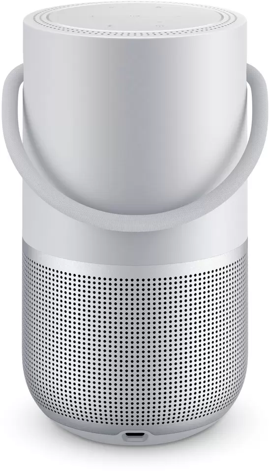 BOSE Portable Home Speaker Lautsprecher App-steuerbar, Bluetooth, Silber für 249€ in Saturn