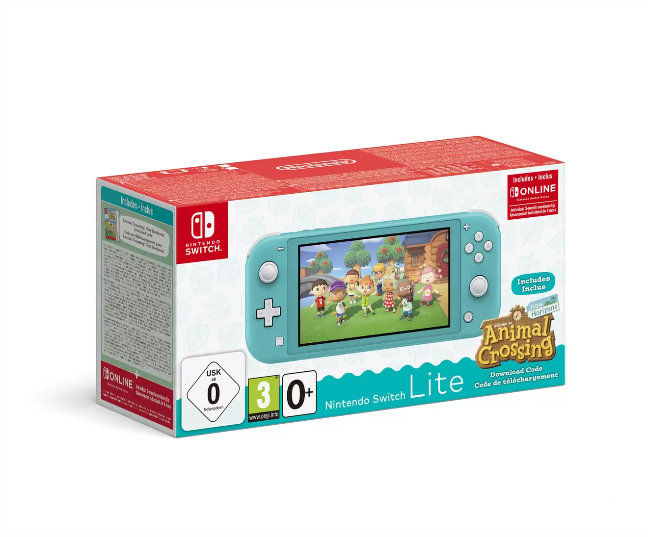 Nintendo Switch Lite Konsole Türkis & Animal Crossing für 89,97€ in GameStop