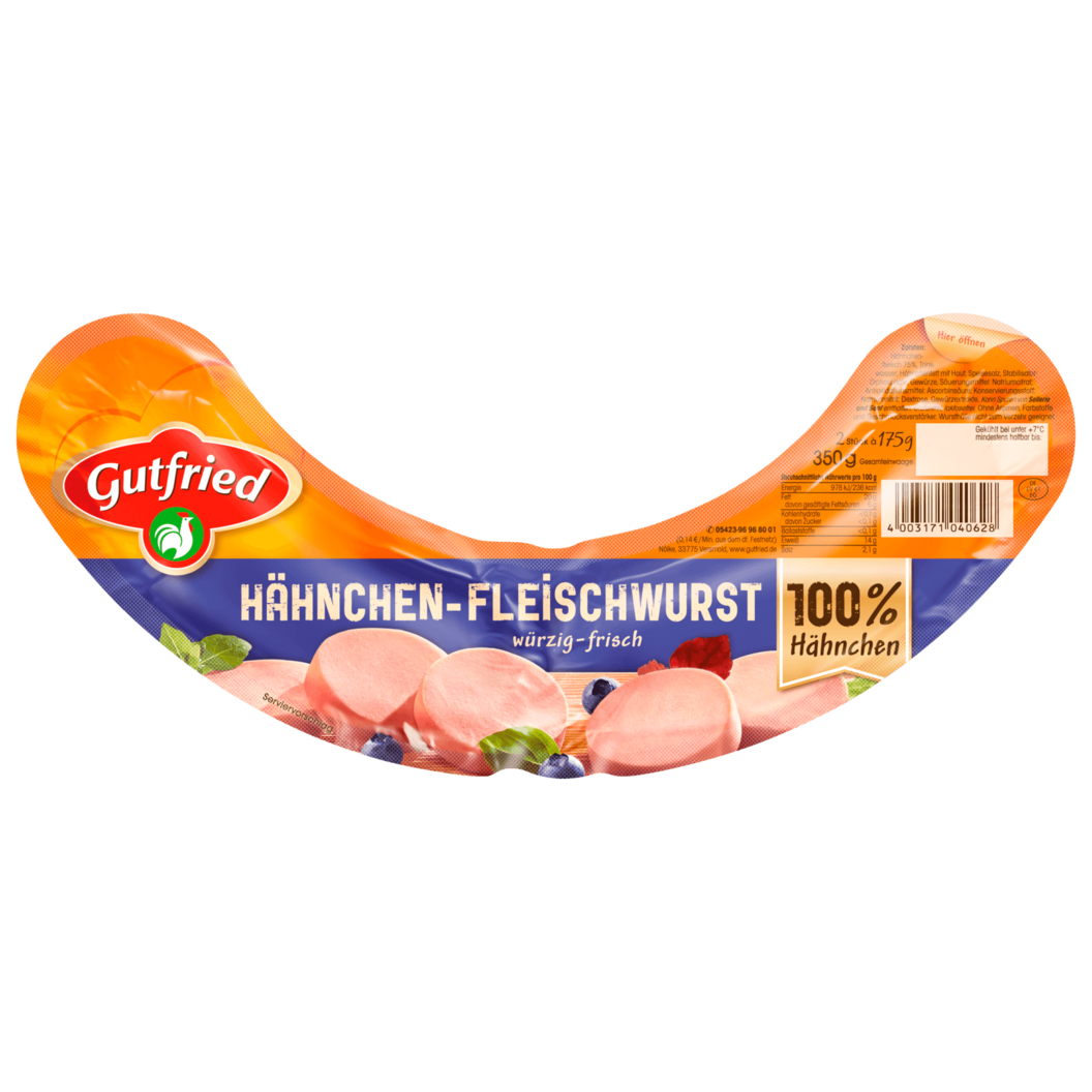 Gutfried Hähnchen-Fleischwurst für 2,49€ in REWE