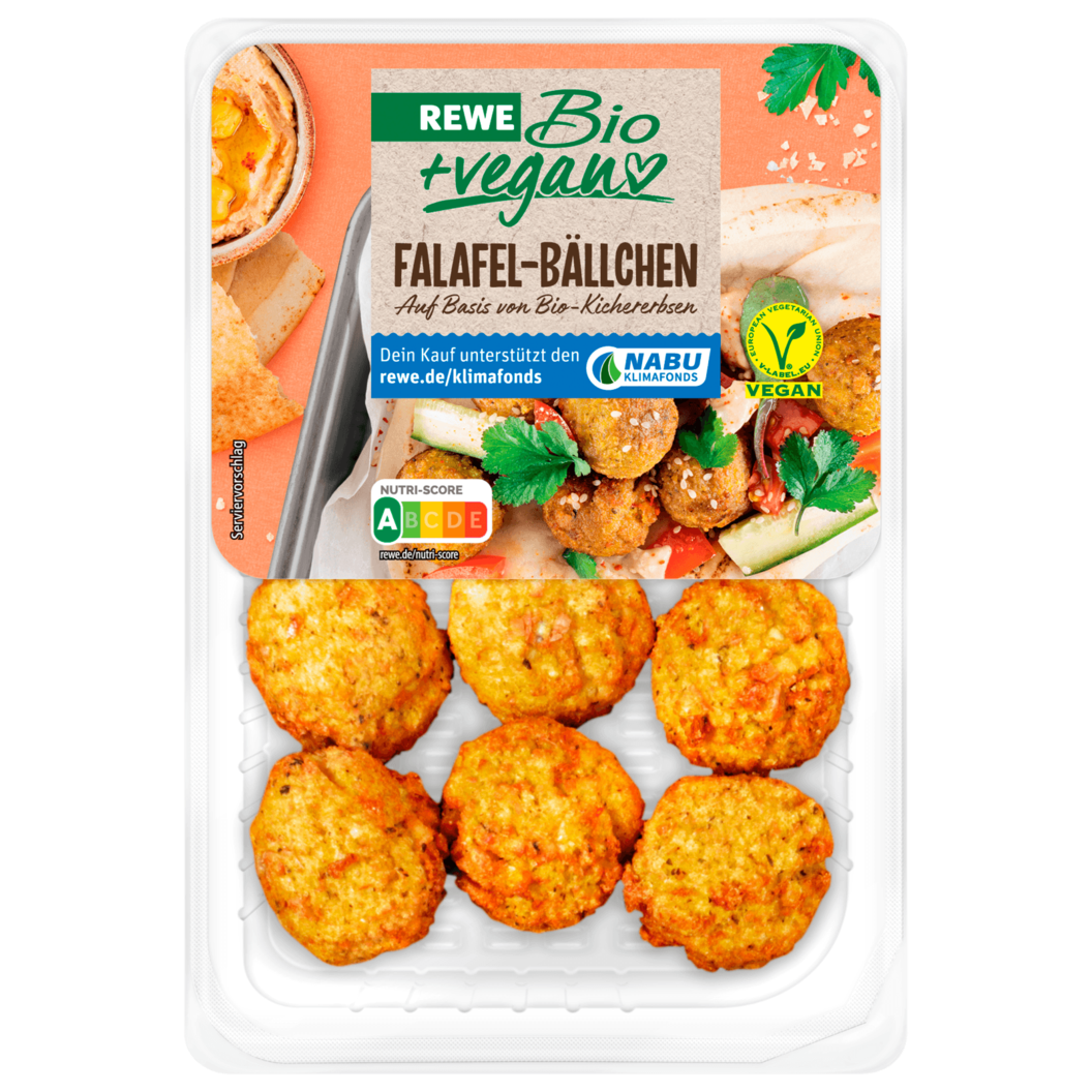 REWE Bio + vegan Falafel Bällchen für 1,99€ in REWE