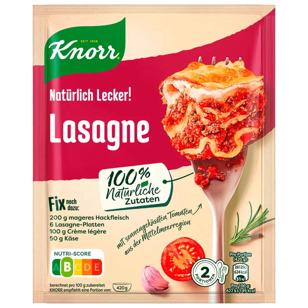 Knorr Fix Lasagne für 0,39€ in REWE