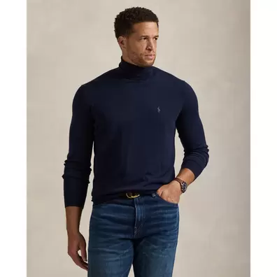 Waschbarer Rollkragenpullover aus Wolle für 219€ in Ralph Lauren