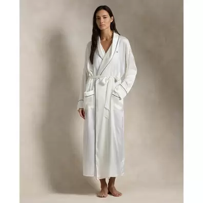 Bademantel aus Stretch-Seide für 479€ in Ralph Lauren