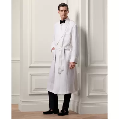 Bademantel aus Leinen mit Monogramm für 3990€ in Ralph Lauren