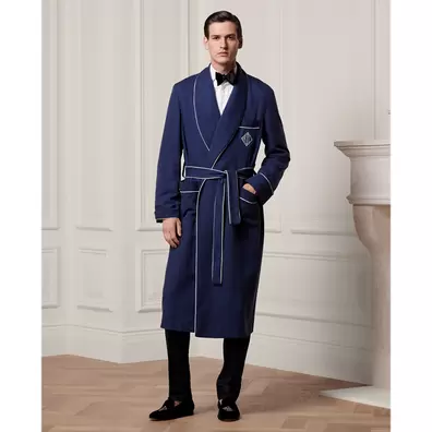 Bademantel aus Seidentwill mit Monogramm für 3990€ in Ralph Lauren