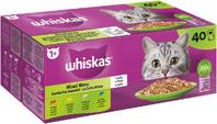 Whiskas Katzen-Nassfutter Portionsbeutel Multipack 1+ Gemischte Auswahl in Gelee 40 x 85g für 13,99€ in Raiffeisen Markt