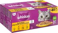 Whiskas Katzen-Nassfutter Portionsbeutel Multipack 1+ Geflügel Auswahl in Gelee 40 x 85g für 13,99€ in Raiffeisen Markt