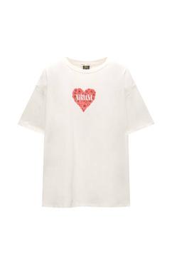 Shirt Nirvana Herz Blumen für 19,99€ in Pull & Bear