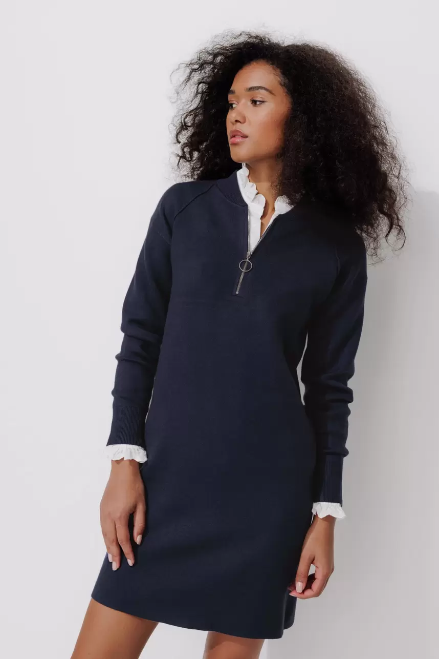 Robe-pull col zippé Femme für 45,99€ in promod