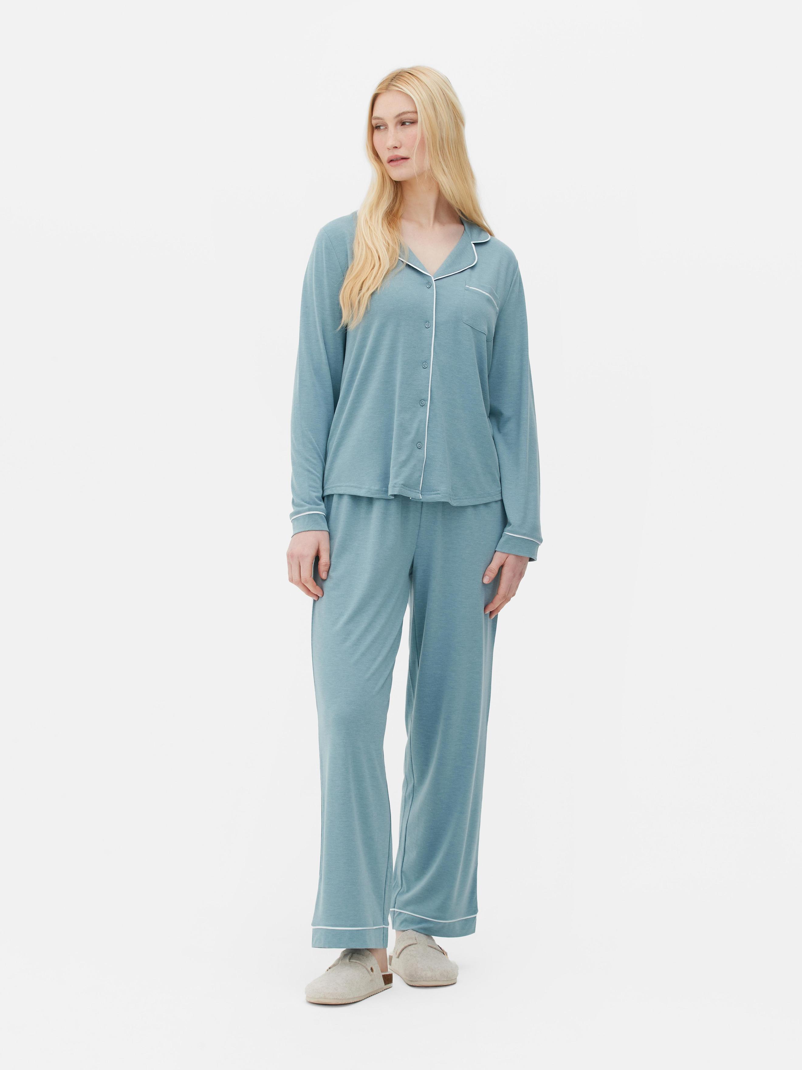 Jersey-Schlafanzug im Boyfriend-Look für 17€ in Primark