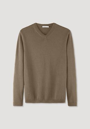 V-Pullover Regular aus reiner Bio-Baumwolle mit Bio-Merinowolle für 119,99€ in hessnatur