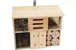 Insektenhotel Nistkasten Holzhaus 29 x 33 x... für 9,09€ in Posten Börse