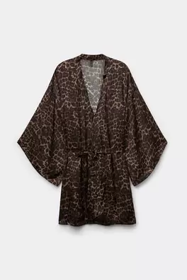 Kimono aus Viskosesatin Luxurious Leopard für 69,9€ in Intimissimi