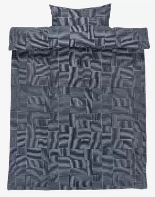 Flanell-Bettwäsche JANNI 135x200 blau für 15€ in JYSK