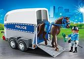 6922 - Polizeipferd mit Anhänger für 19,99€ in Playmobil