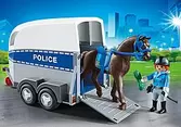 6922 - Polizeipferd mit Anhänger für 19,99€ in Playmobil