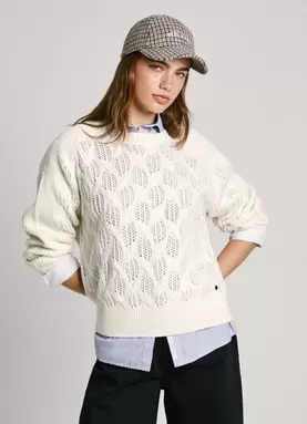 BRAIDED KNIT JUMPER für 53,94€ in Pepe Jeans