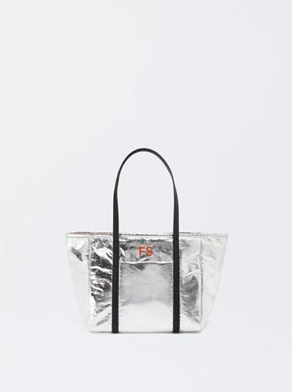 Personalized Metallic Shopper Bag M für 29,99€ in Parfois