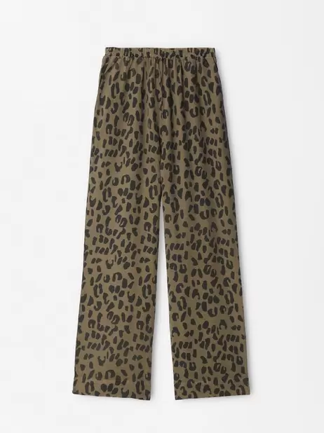 Online Exclusive - Leopard Print Loose-Fitting Trousers With Elastic Waistband für 39,99€ in Parfois