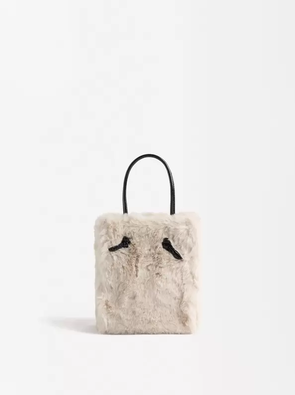 Fur-Effect Tote Bag für 29,99€ in Parfois