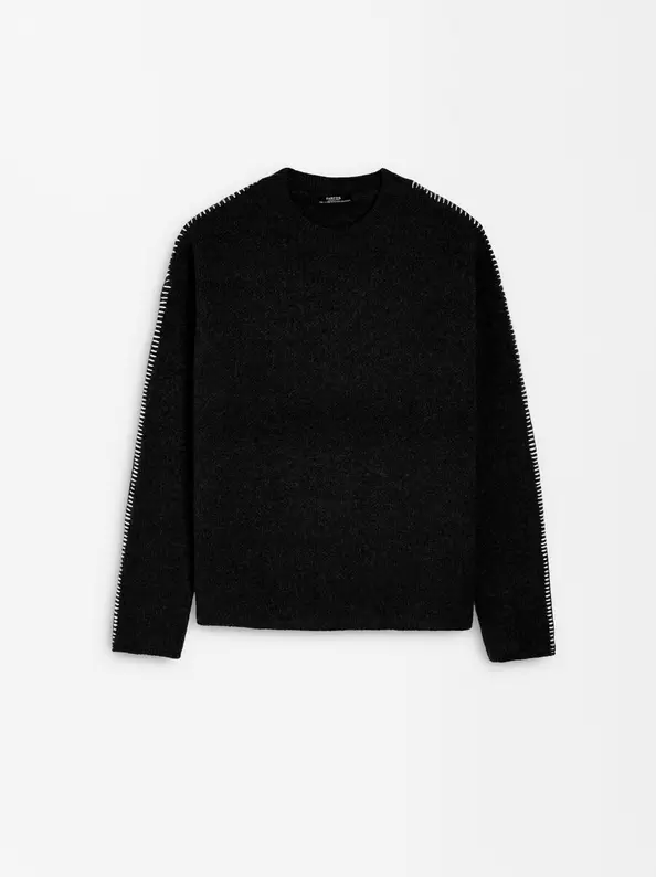 Knit Sweater With Topstitching für 39,99€ in Parfois