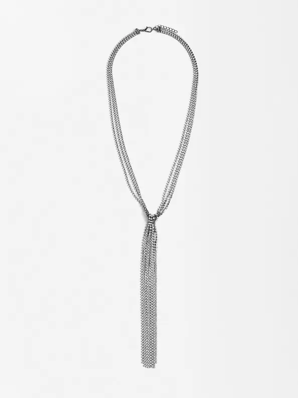 Long Knot Necklace With Crystals für 15,99€ in Parfois