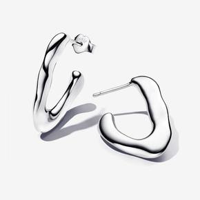 Organisch Geformte Offene Ohrringe in V-Form für 89€ in Pandora