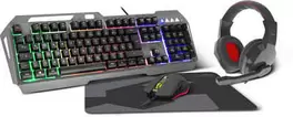 LUNERA 4in1 Gaming- Starter- Set Gaming-Tastatur (Headset, Maus & Mauspad) für 29,99€ in OTTO