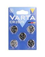 Batterie VARTA Knopfzelle 5er CR2025 für 6,49€ in Mäc Geiz