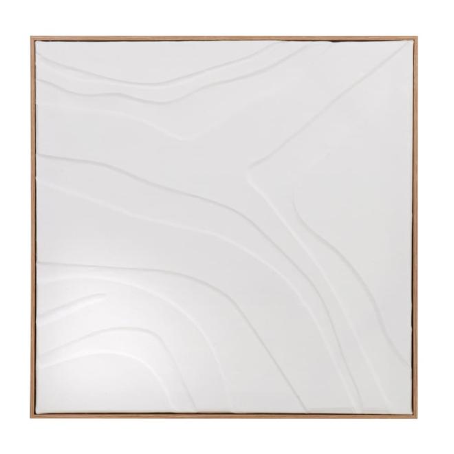 Toile peinte blanche 50x50 für 44,99€ in Maisons du Monde