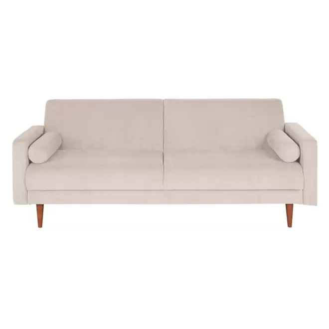 Canapé convertible 2/3 places en velours côtelé beige für 459€ in Maisons du Monde