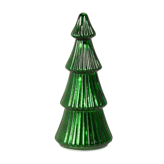 Déco de Noël sapin lumineux en verre vert für 14,99€ in Maisons du Monde