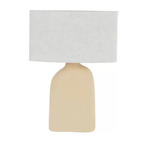 Lampe en céramique et abat-jour beige chiné für 89,99€ in Maisons du Monde