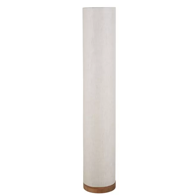 Lampadaire en bois de manguier et lin beige H140 für 129€ in Maisons du Monde