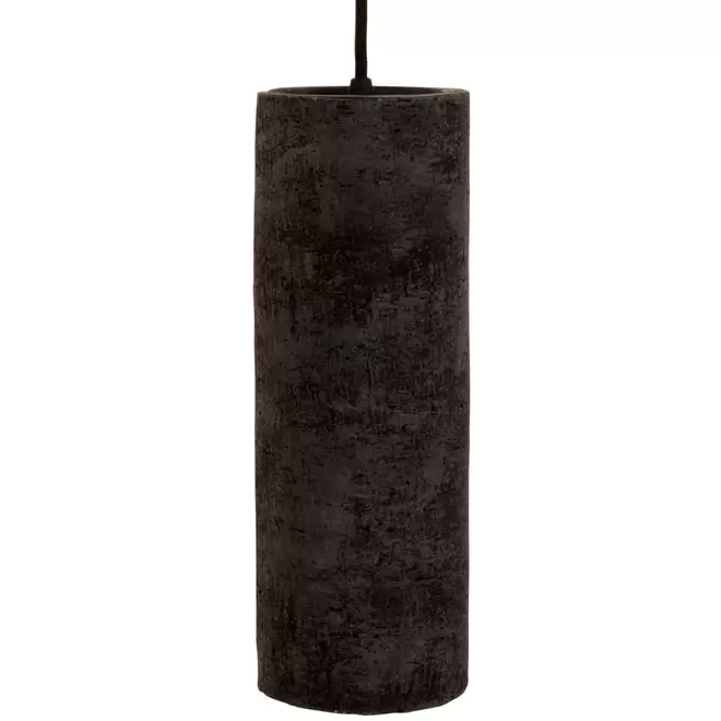 Suspension tube en terre cuite texturée noir grisé für 39,99€ in Maisons du Monde