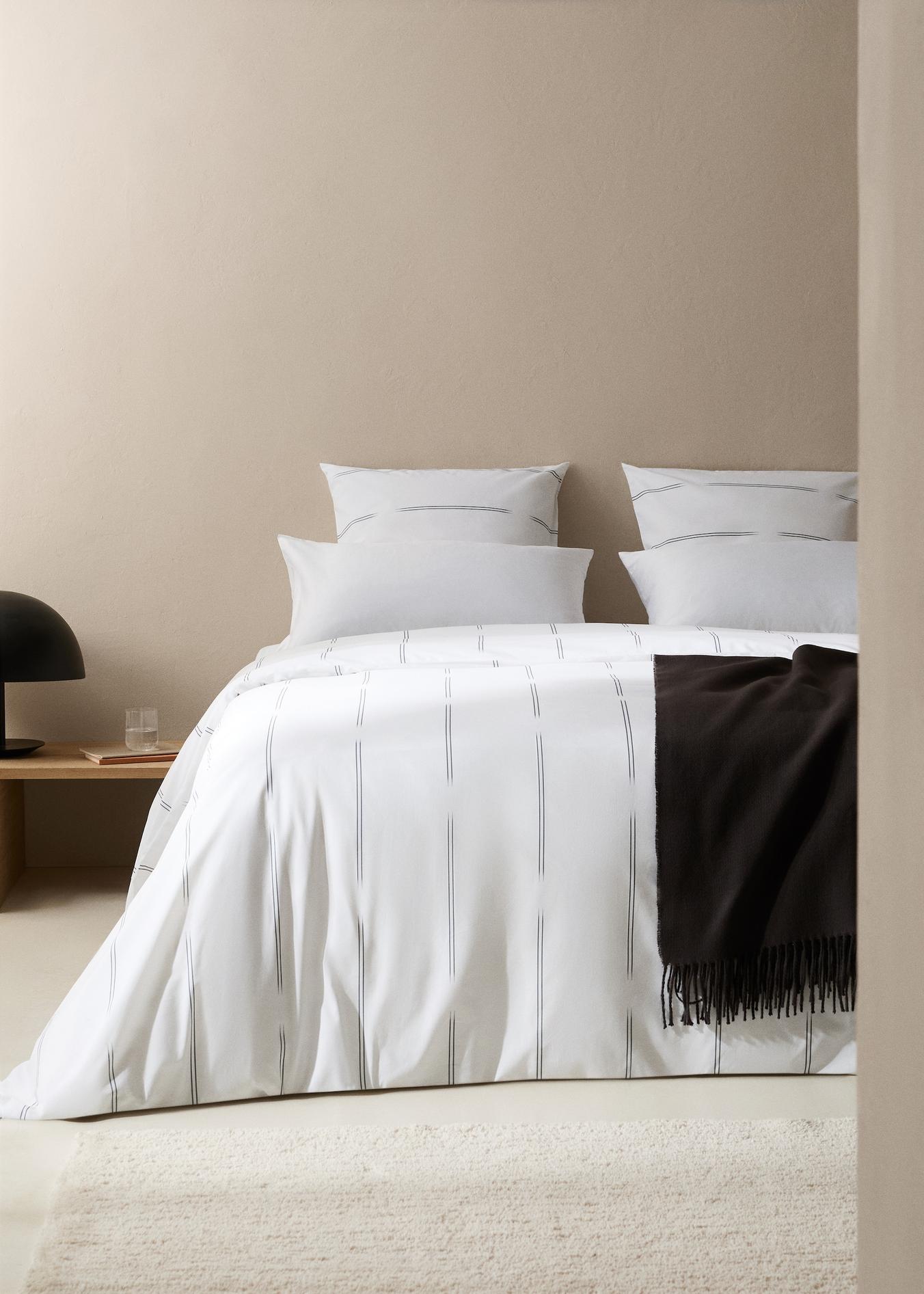 Bettbezug aus Baumwolle mit Blumenmuster für 150 cm Bett für 35,99€ in Mango