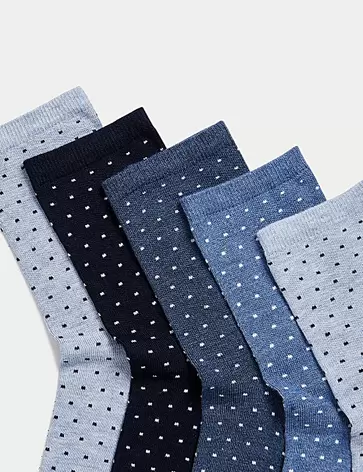 5er-Pack knöchelhohe Socken mit nahtlosen Zehen für 15€ in Marks & Spencer