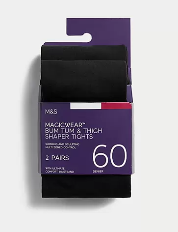 2er-Pack blickdichte Magicwear™-Strumpfhosen (60 den) für 21€ in Marks & Spencer